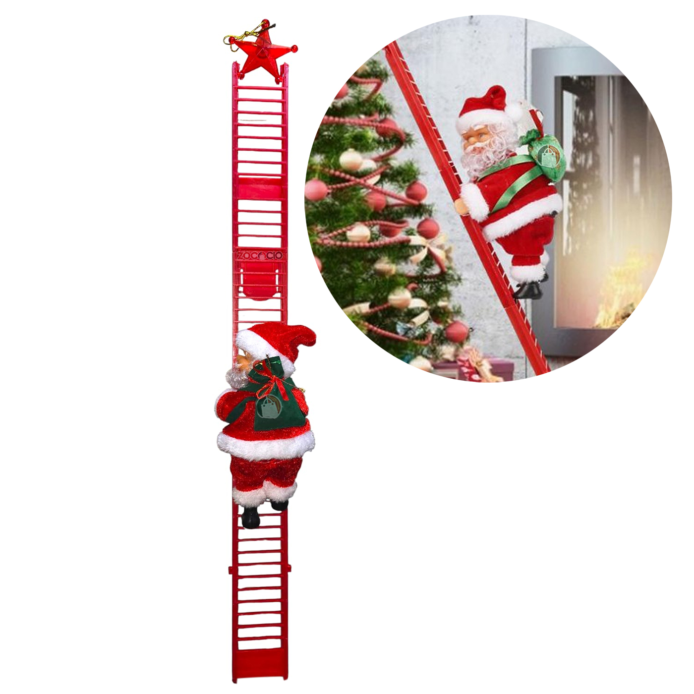 Miniatura 6 de Papa Noel Muñeco Mecánico Sube Y Baja